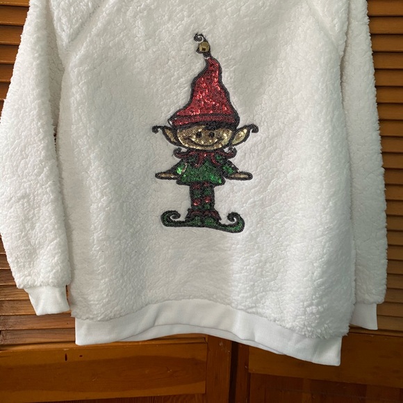 POOF White Long Sleeve Sweater - Picture 3 of 9